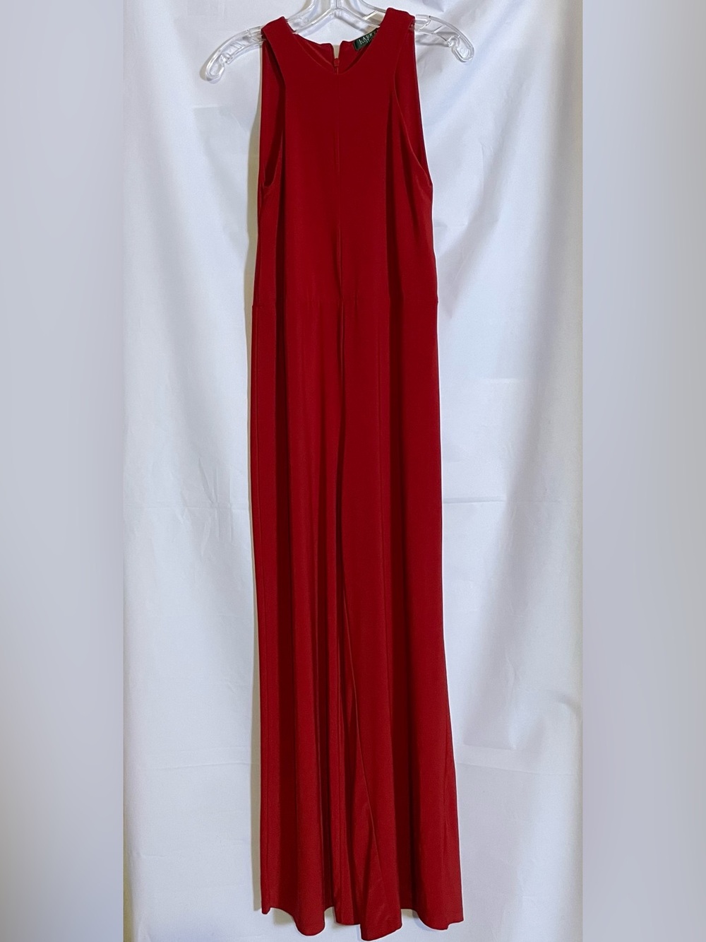 Ralph Lauren Red Wide-Leg Jumpsuit, size PM